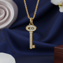 Load image into Gallery viewer, Modern Natural Diamond Skeleton Key