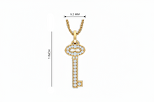 Load image into Gallery viewer, Modern Natural Diamond Skeleton Key
