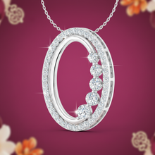 Load image into Gallery viewer, Graduated Oval Necklace With Chain