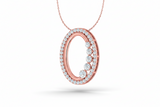 Graduated Oval Necklace With Chain