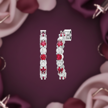 Load image into Gallery viewer, Ruby&amp; Diamond Certified  Half Curved