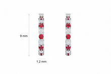 Load image into Gallery viewer, Ruby&amp; Diamond Certified  Half Curved