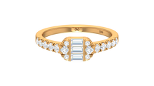 Load image into Gallery viewer, Linear Triple Stone Art Deco