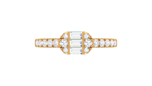 Load image into Gallery viewer, Linear Triple Stone Art Deco