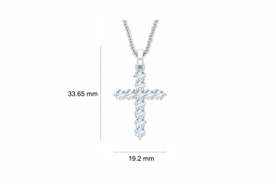 Premium Diamond Accent Gold Cross