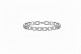 Modern Diamond & Gold Paperclip Link Bracelet