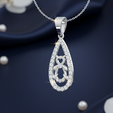 Load image into Gallery viewer, Everyday Elegance Diamond Teardrop Figure Pendant