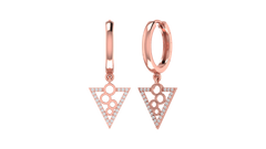 Triangle Cutout Drop Earrings