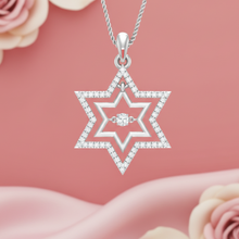 Load image into Gallery viewer, Interwoven Gold Jewish Star Pendant