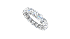 Round Brilliant Full Eternity Shared Prong Lab Grown Diamond Band