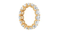 Round Brilliant Full Eternity Shared Prong Lab Grown Diamond Band