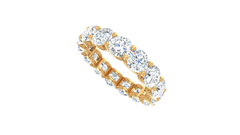 Round Brilliant Full Eternity Shared Prong Lab Grown Diamond Band