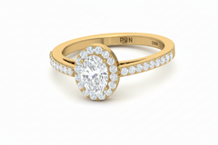 IGI cert. 0.50 CTTW Oval Shape Lab Grown Diamond