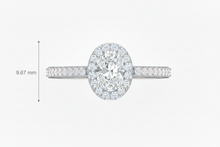 Load image into Gallery viewer, IGI cert. 0.50 CTTW Oval Shape Lab Grown Diamond