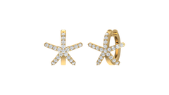 Starfish Huggie Earrings