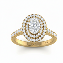 Load image into Gallery viewer, Oval Shape Double Halo Lab Grown Diamond