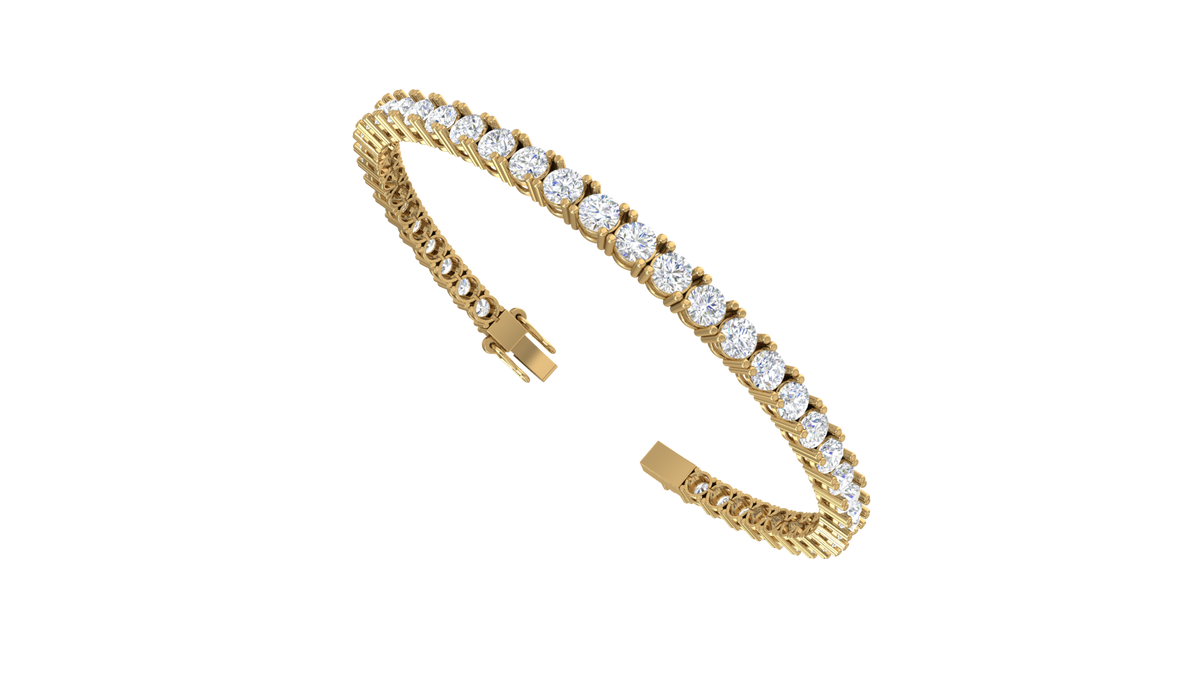 Classic Prongs Round-Cut Diamond Bracelet