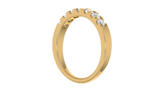 Seven Stone Round-Cut Diamond Wedding Band Ring