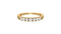 Seven Stone Round-Cut Diamond Wedding Band Ring
