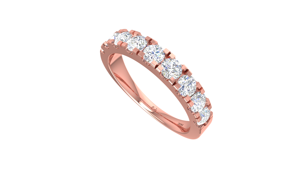 Aria 9-Stone Diamond Stacking Ring