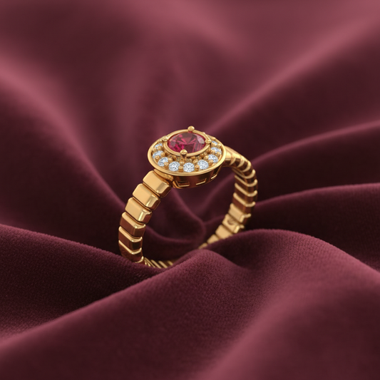 Bezel Halo Ruby Diamond - R2333A