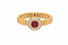 Bezel Halo Ruby Diamond - R2333A