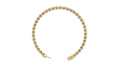 The Eternal Sparkle Gold Diamond Tennis Bracelet