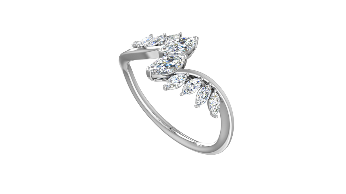 Marquise Feather Bypass Lab Grown Diamond