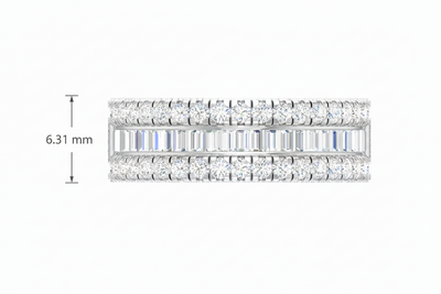 Classic Straight Refined Eternity Diamond