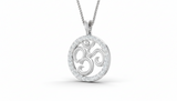 Om Symbol Diamond Border