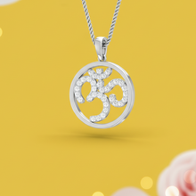 Load image into Gallery viewer, Modern Double Bead Om Diamond