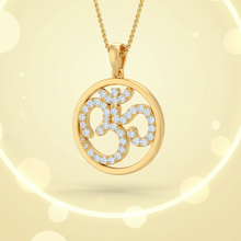 Load image into Gallery viewer, Modern Double Bead Om Diamond