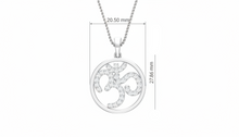 Load image into Gallery viewer, Modern Double Bead Om Diamond