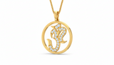 Twin Row Om Beaded Diamond Radiance