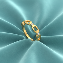 Load image into Gallery viewer, Modern Clip Architectural Sleek Link Solitaire Diamond