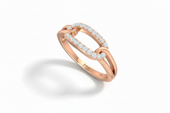 Sparkling Full Encrusted Link Diamond