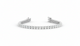 Geometric Round Cut Diamond Bracelet