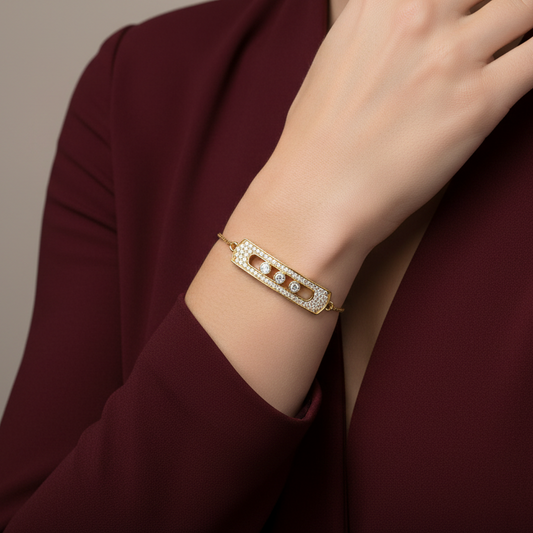 Messika Move Uno White Gold Diamond Adjustable Bracelet