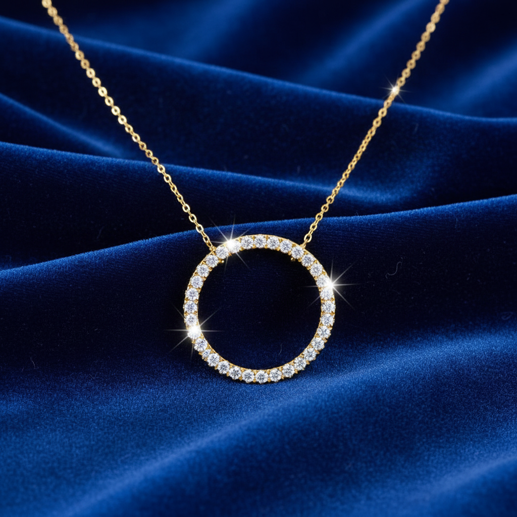 Circle of Life Diamond Necklace With Chain