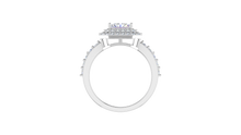 Load image into Gallery viewer, Double Halo Radiant Stone Lab Grown Diamond