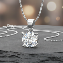 Load image into Gallery viewer, 0.75 ctw One Stone Round Lab Grown Diamond