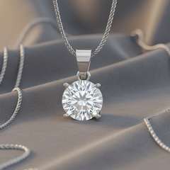 0.75 ctw One Stone Round Lab Grown Diamond