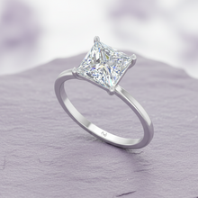 Load image into Gallery viewer, Princess One Stone Lab Grown Diamond