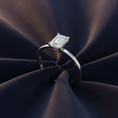 Emerald One Stone Lab Grown Diamond