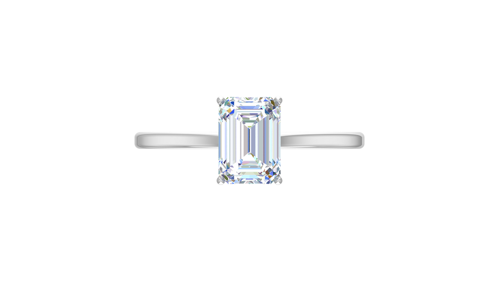 Emerald One Stone Lab Grown Diamond