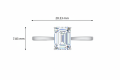 Emerald One Stone Lab Grown Diamond