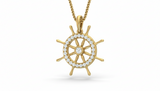 The Captain's Wheel Diamond Pendant