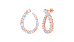 Open Teardrop Lab Grown Diamond - E922B