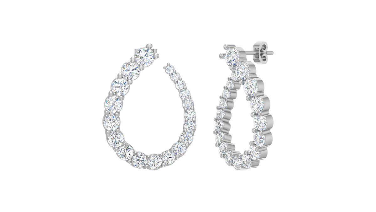 Open Teardrop Lab Grown Diamond - E922B