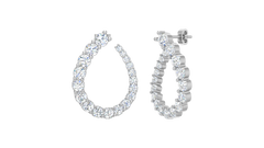 Open Teardrop Lab Grown Diamond - E922B